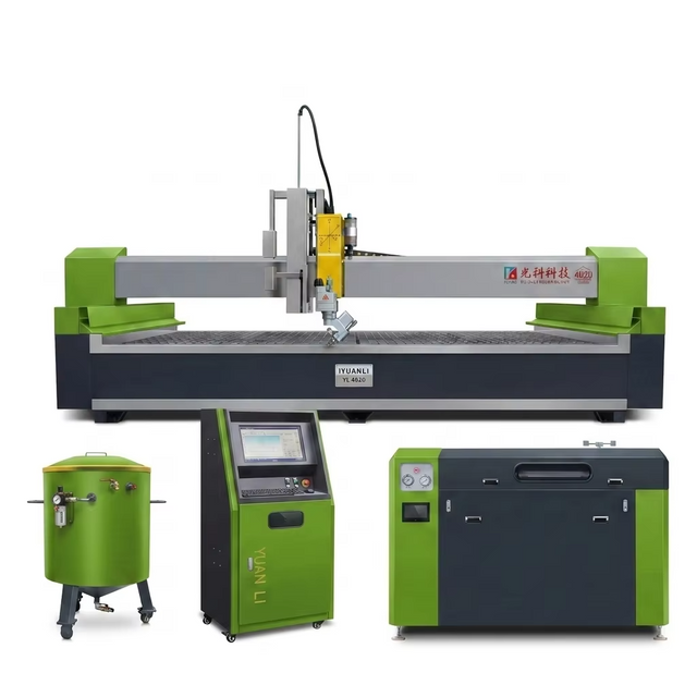 YUANLI YL3020 5 Axis AC 45 Degree WaterJet Cutting Machine with Motor Pump & PLC Multifunctional ISO Certified 220V/380V