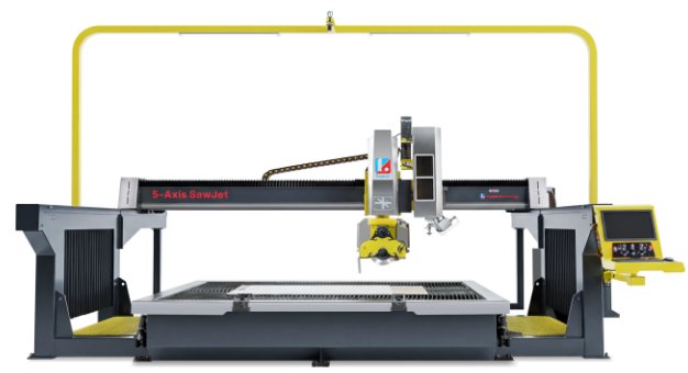 waterjet and bridge saw integrated machine