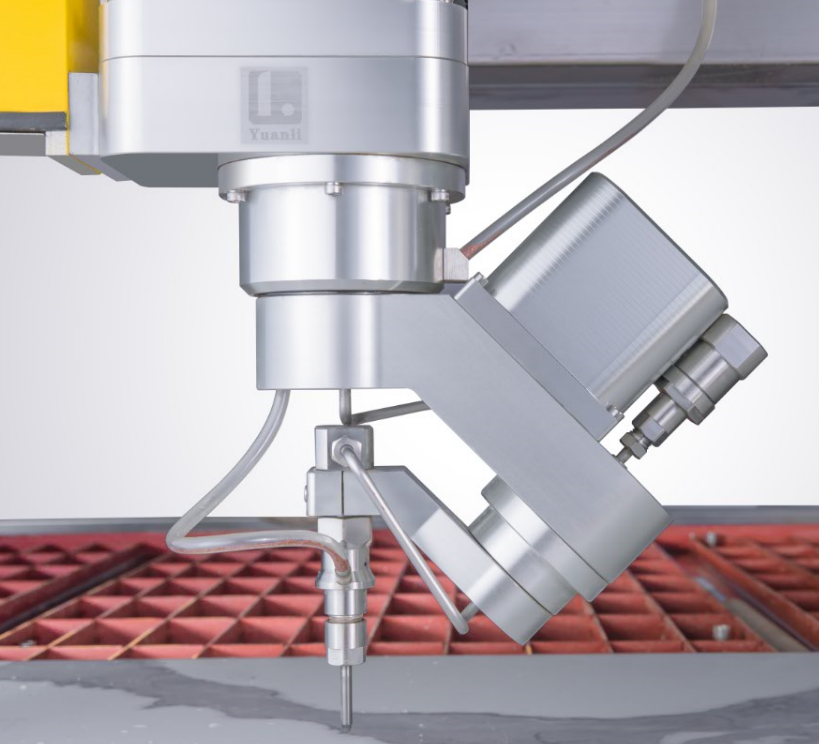AC five-axis waterjet cutting head supplied as standard