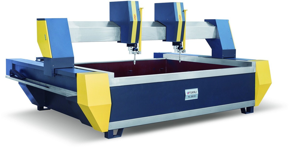 Yuanli multi-head CNC waterjet cutting machine platform